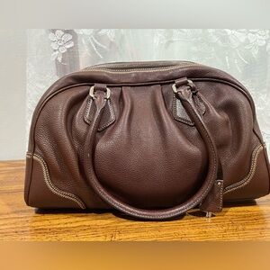 Authentic Prada leather Boston bag